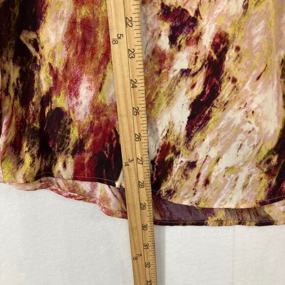 New Investments Top size 1X Multi Color Abstract Long Sleeve Popover Office - Picture 5 of 11